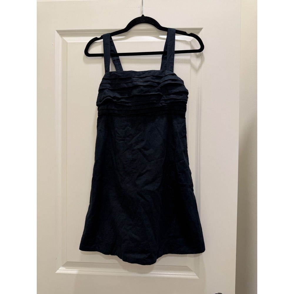 Abercrombie & Fitch Black Ruffle Mini Dress with Built-in Shorts Small